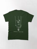 Pixies Where is my mind Classic T-Shirt S miško žalia spalva