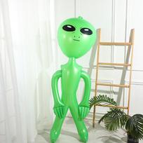 PVC pripučiamas ateivio žaislas Helovino vakarėlio dekoravimui 170 cm green