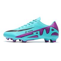 Nauji Vyriški Futbolo Batai Su Dygliukais Neslystantys Sportbačiai Treniruotėms Suaugusiems Aukštos Kokybės Futbolo Batai FG Unisex Sportbačiai Berniukui Dropshipping 33 blue