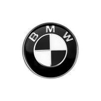 1 vnt. 45 mm automobilio vairo ženklelis Emblema Lipdukas Auto-Styling BMW E36 E46 E53 E90 E60 E61 E93 E87 X1 X3 X5 X6 F30 F20 F10 juoda balta spalva
