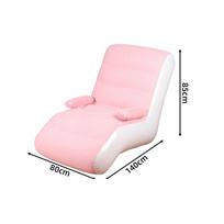 Inflatable Lounger Sofa with Storage Bag for Living Room And Bedroom Lazy Sofa Compact Foldable Seat Cushion white