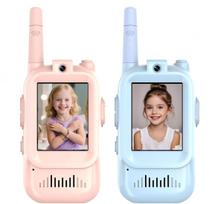 2PCS Airiton Kids Video Walkie Talkie Long Range No Internet connection with camera For Outdoor Children Christmas Gift