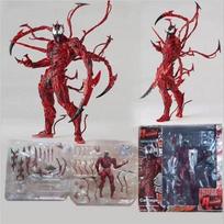 Venom ir Carnage modelinis figūrėlė, Nuostabusis Žmogus-voras sąnarių veiksmo figūrėlė, 18cm raudona