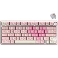 Royal Kludge R75 Pink Melody Žaidimų klaviatūra Smėlio spalvos jungiklis