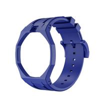 Biokeraminis modifikavimo rinkinys Swatch x AP Royal POP Biokeraminiam dėklui Silikoninis dirželis Kišeninio laikrodžio konvertavimas į laikrodį ant riešo Pakeitimo aksesuaras No Box white
