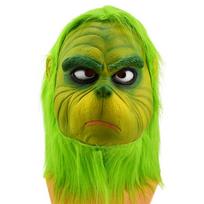 Kalėdų Grinčo kaukė - Grinčas iš filmo „Kaip Grinčas Kalėdas vogė“ cosplay Lateksinis gaubtas Pouty-faced genius