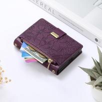 Samsung Galaxy Z Fold 8 Ultra Fold8 PU odos piniginė su užtrauktuku ir kortelių laikikliu, apsauginis dėklas Galaxy Z Fold 8 violetinė