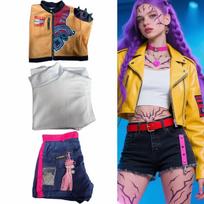 Mira Rumi Cosplay Kostiumas Madingas Seksualus Uniformos Merginų Grupės Kostiumas Moterims Helovino Šventės Vaidmenų Žaidimo Drabužiai S gray