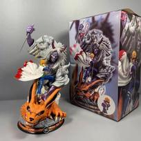 NEW 25cm Anime Namikaze Minato Combat Action Figure PVC Model Statue Toys Doll Desk Decor Collectible Gifts gray