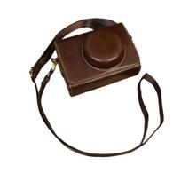 Digital Camera Protective Case PU Leather Camera Storage Bag with Removable Shoulder Strap Compatible with Sony ZV1 ruda