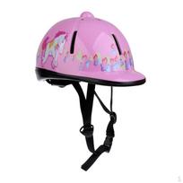 Reguliuojamas vaikų jojimo šalmas Saugos kepurė 48-54cm Pink