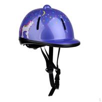 Reguliuojamas vaikų jojimo šalmas Saugos kepurė 48-54cm Purple