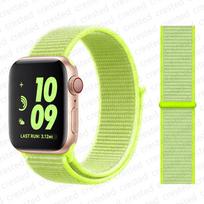 Nailoninis kilpinis dirželis obuoliniam laikrodžio apyrankei 44 mm 40 mm 45 mm 41 mm 38 mm 42 mm 49 44 45 mm sportinė apyrankė iWatch Series Ultra 8 se 7 6 5 3 38mm-40mm-41mm yellow