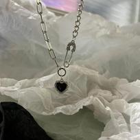 Krištolo opalo pakabukas skysto metalo karoliai moterims raktikaulio grandinėlė, geometrinė netaisyklinga vintage Choker Y2K papuošalų priedai gray