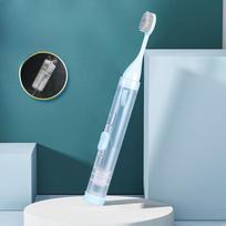 Kelioniniai dantų šepetėliai ir pastos viskas viename Carry Dental Kit Mini kompaktiškas nešiojamas biuro sulankstomas dantų šepetėlių rinkinys Toothbrush set - (normal) mėlyna
