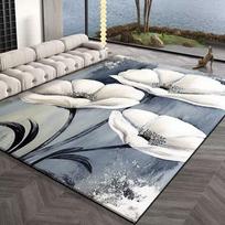 Modernus Kilimas Svetainei 3D Gėlių Rašto Spaudinys Grindų Kilimėlis Didelis Miegamajam Prieškambariui Neslystantis Kilimas Sofai Kavos Stalui Kilimėlis Plaunamas 160x200cm 63x78.7in