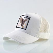 Beisbolo kepuraitės Erelio siuvinėjimas Hip Hop kepurės Vyriškos Snapback Kvėpuojančios Tinklelio Bones Madingos Streetwear Trucker Kepurė Moteriškos 56-59cm gray