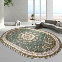 Ovalus kilimas svetainei, kilimas po sofa, kilimėlis studijai, kilimėlis po kavos staliuku, namų kambario kilimėlis, kilimėlis prie lovos miegamajame 100 * 200cm