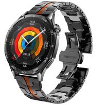 22 mm Luxucu metalinis dirželis Huawei Watch GT 5 Pro GT5 GT4 GT3 GT2 laikrodžiui, nerūdijančio plieno apyrankė Huawei Watch 5/4/3Pro laikrodžiui, Correa 22mm universal black