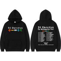 Ed Sheeran Mathematics Tour Hoody grafika Vyriškas Vintažinis 90-ųjų Hip Hop Aukštos kokybės Hoody Ilgomis rankovėmis laisvas Hoody M gray