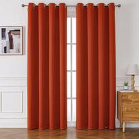 Aukšto tikslumo visiškai užtamsinanti matinio audinio užuolaida langui 132Cm * 137cm punched one piece [about 510g] oranžinė