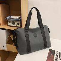 Unisex Lightweight Travel & Fitness Bag: Large-Capacity Handbag for Business Trips or Short-Distance Travel One Size pilka spalva