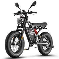 Elektrinis dviratis FAFREES F20 Ultra 20  750W variklis Elektrinis dviratis Suaugusiems Didžiausias greitis 45km/h 48V 25AH Nuvažiuojamas atstumas 140km Keliamoji galia 130kg Mechanical Brake juoda