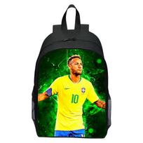 Futbolo žvaigždžių animacinis kuprinė: Mesi, Ronaldo, Mbappė ir Neymaras 16 inches black