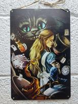 Anne Hathaway Baltoji Karalienė Disney Metalinis Plakatas, Alisa Stebuklų Šalyje Sienos Dekoras