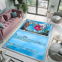1 vnt. Pokémon kortelių Magikarp spausdinimo kilimas kilimėlis svetainei vaikų miegamojo kilimėlis sofai durų kilimėlis grindų kilimėlis namų dekoras neslystantis kilimėlis 40x60cm (16x24in) white