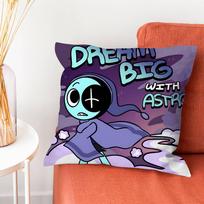 D-Dandy's Pasaulis Astro Pagalvės Užvalkalas Pliušinis Audinys Minkštas Dvipusis Spausdintas Sofa Šiltas Žiemos Namų Dovana Pagalvės Užvalkalas 50cmx50cm