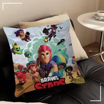 Cute Cartoon B-Brawl Game Cushion Cover Pillowcase Upholstery Sofa Throw Pillow Home Decor Pillowcas 40cmx40cm