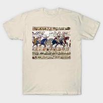 BAYEUX GOBELINAS ,HESTINGSŲ MŪŠIS ,NORMANDŲ RITERIAI ANT ŽIRGŲ Marškinėliai S-5XL Unisex Marškinėliai L gray