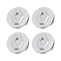 Skirta Renault 2026 Nauji ratlankių dangteliai 4 vnt. 57 mm 60 mm Automobilio rato centrinio dangtelio emblemos lipdukai Renault Modus Twingo Master Traffic Vi white