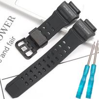 Casio 10455201 Pakeičiama dervos apyrankė Tinka GW-9400-1 Laikrodžio apyrankė Rangeman GW-9400 Vyriška dirželis Sportinio laikrodžio priedai 16mm black