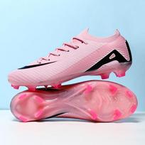 New Men Soccer Boots Training Boys Long Spikes Soccer Shoes for Cleats Non Slip Adult Outdoor Sport Activity Breathable Match Comfortable 38