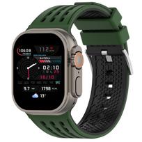 Silikoninės apyrankės Apple watch Ultra 3/2 49mm 46 45 44 42mm sportinė silikoninė apyrankė correa for IWatch Series 11 10 9 8 7 6 5 SE Ultra 3 2 1 49mm gray