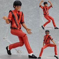 Veiksmo figūrėlė Michael Jackson Figma 096 Smooth Criminal Balti drabužiai Moonwalking Trembling Mv Mj Thriller Modelis Žaislai Dekoracija red