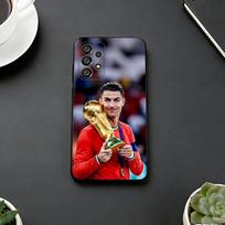 R-Ronaldo Šaunus CR7 futbolo telefono dėklas Samsung S25,S24,S21,S22,S23,S30,Ultra,S20,Plus,Fe,Lite,Note,10,Juodas dangtelis Samsung S225G
