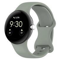 Minkštas silikoninis dirželis Google Pixel Watch 4 3 45mm 41mm Oficialus originalus keičiamas riešo dirželis Google Pixel Watch 3/2 Juosta Pixel Watch 4 41mm gray
