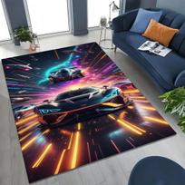 Sportinio automobilio lenktyninio automobilio kilimas kilimėlis namams svetainei miegamajam žaidimų kambariui sofai durų kilimėlis dekoras, kilimas vaikų žaidimų zonai neslystantis grindų kilimėlis 40x60CM