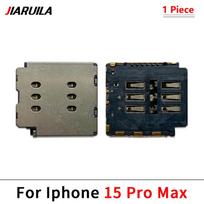 Naujas SIM kortelės skaitytuvas, skirtas iPhone 11 12 13 14 15 Pro Max Plus Mini, dviejų SIM kortelių lizdas, vidinis adapteris su lanksčiuoju kabeliu For iPhone 15Pro Max gray