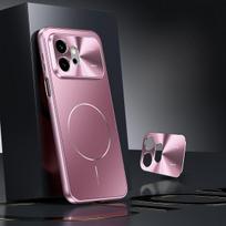 Dėklas Honor 600 600 Pro, Aukštos klasės prabangus metalinis objektyvas, Neslystantis, Atsparus pirštų atspaudams, Magnetinis dangtelis, Honor600, Atsparus vibracijai, Funda Honor 600 Pro violetinė