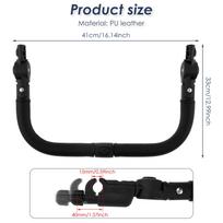 Stroller Bumper Bar Angle Adjustable Armrest Stroller Handle Multifunctional Stroller Bumper Handle Removable Stroller Crossbar 1Pc
