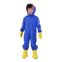 Berniukų Mergaičių Huggy Wuggy Kostiumas Vaikams Poppy Playtime Kostiumas Su Galvos Apdangalu Helovino Cosplay Šaliai Kombinezonas L-140CM mėlyna