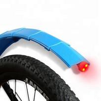 Hot Selling Adjustable MTB Bike Accessories BMX Mudguard Bicycle Fender with LED Taillight ABS black