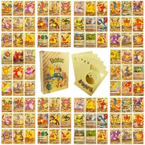 55 vnt. Pokemon kortų VSTAR GX EX VMAX MEGA TAG TEAM Energija Treneris Charizard Pikachu Retų Kolekcija Mūšio Korta I06 French - 55PCS auksas