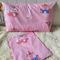 Cotton Kids Pillowcase Set 30x50cm 40x60cm Pure Toddler Bedding Nursery School Sleep Comfort Pillowcase 30x50cm 1 piece pink