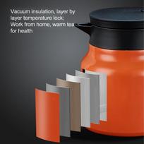 Stainless Steel Insulated Teapot Tea Water Separation Double Wall Vacuum Insulated Carafe  For Home balta