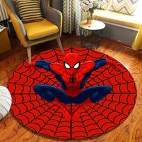1 vnt. Marvel Žmogus-voras apvalus kilimas - Neslystantis, skalbiamas mašinoje poliesterio kilimas svetainei ir miegamojo dekoravimui - Puiki Kalėdų ar Bi 80cm/31.5in red